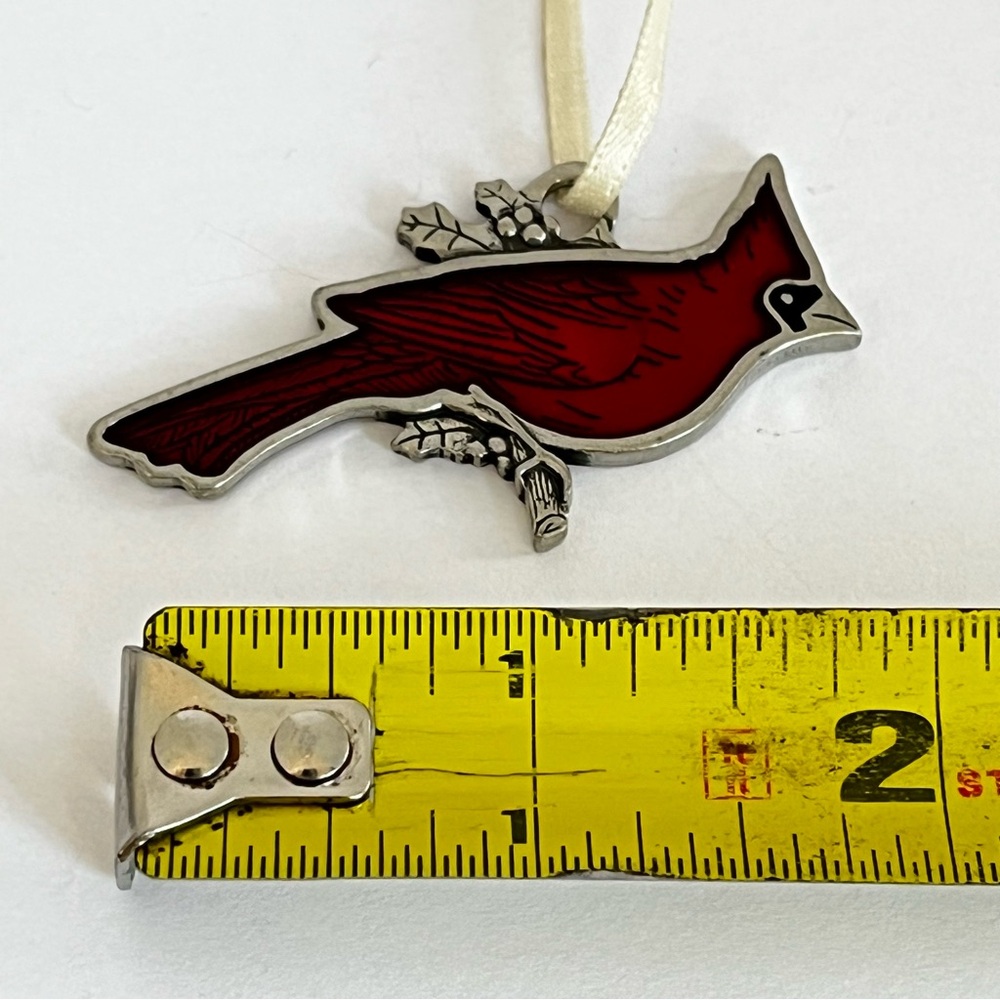 Danforth Pewter Cardinal Ornament - Picture 4 of 8